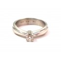 SOLITAIRE RING FROM WOMAN IN WHITE GOLD 18 KT WITH DIAMONDS