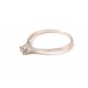 Mesdames 18 KT or blanc SOLITAIRE bague sertie de diamants