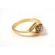 SOLITAIRE RING DAMEN GELBGOLD 18 KT MIT DIAMANTEN