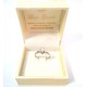 DAMAS 18 KT oro blanco anillo con diamantes