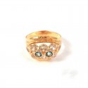 ANELLO DONNA IN ORO GIALLO18 KT CON ZIRCONI