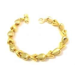 BRACCIALE DA DONNA IN ORO GIALLO E BIANCO 18 KT