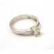 SOLITAIRE RING AUS WEISSGOLD 18 KT MIT DIAMANT