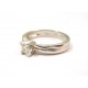 18 KT YELLOW GOLD CUBIC ZIRCONIA TRILOGY RING