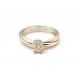 SOLITAIRE RING AUS WEISSGOLD 18 KT MIT DIAMANT