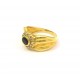 ANELLO DA DONNA IN ORO GIALLO 18 KT CON ONICE E ZIRCONI