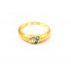 RING DAMEN GELBGOLD 18 KT MIT DIAMANTEN UND SMARAGDEN