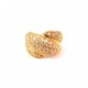 ANELLO DA DONNA IN ORO GIALLO 18 KT CON PAVE DI ZIRCONI