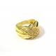 ANELLO DA DONNA IN ORO GIALLO 18 KT CON DIAMANTI E ONICE