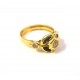 ANELLO DA DONNA IN ORO GIALLO 18 KT CON ZIRCONI