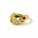 ANELLO DA DONNA IN ORO GIALLO 18 KT CON ZIRCONI