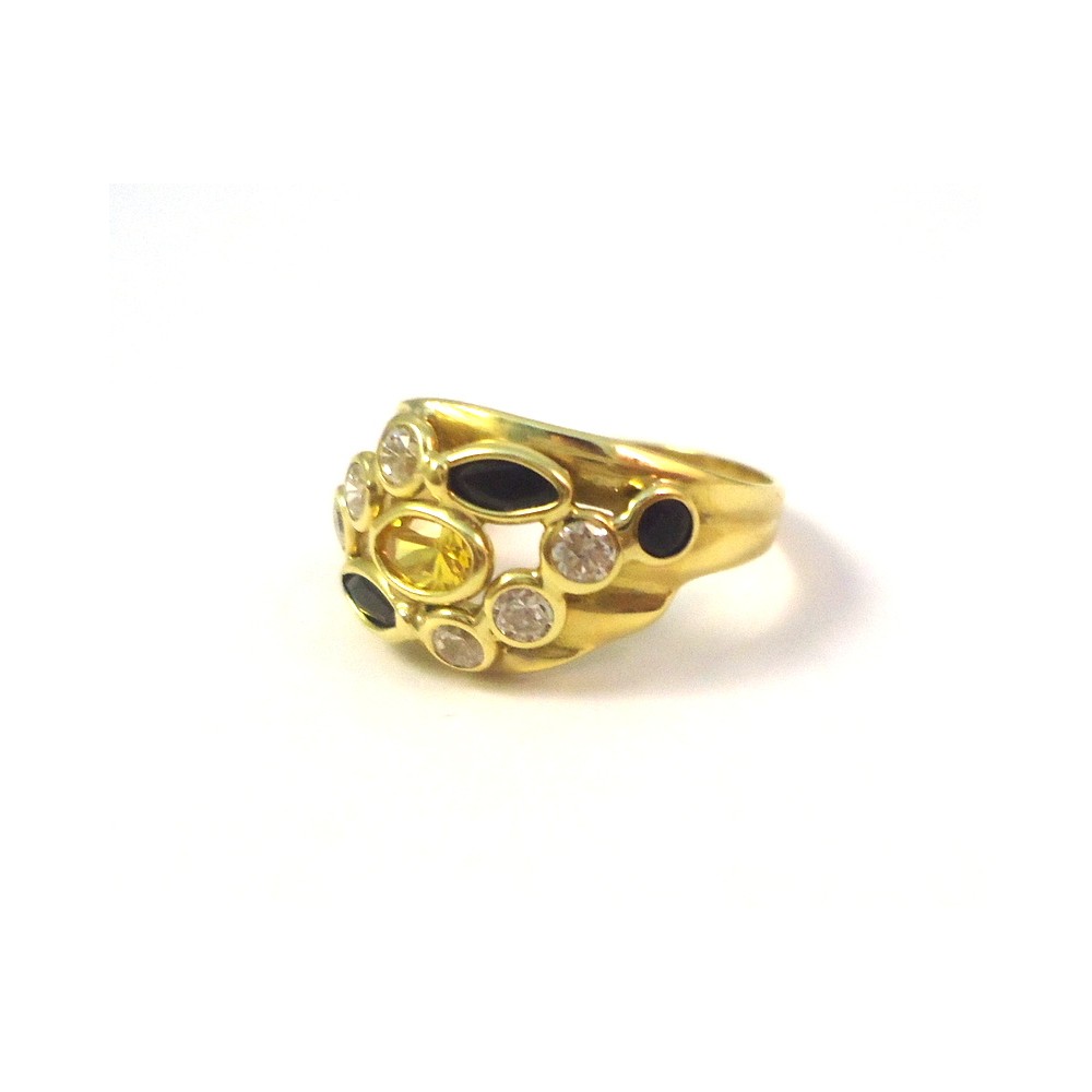 Anello Donna Oro Giallo 9K - Modello WJS18595 - Gioiello Elegante In Confezione Regalo