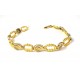 BRACCIALE DONNA IN ORO BIANCO E GIALLO 18 KT