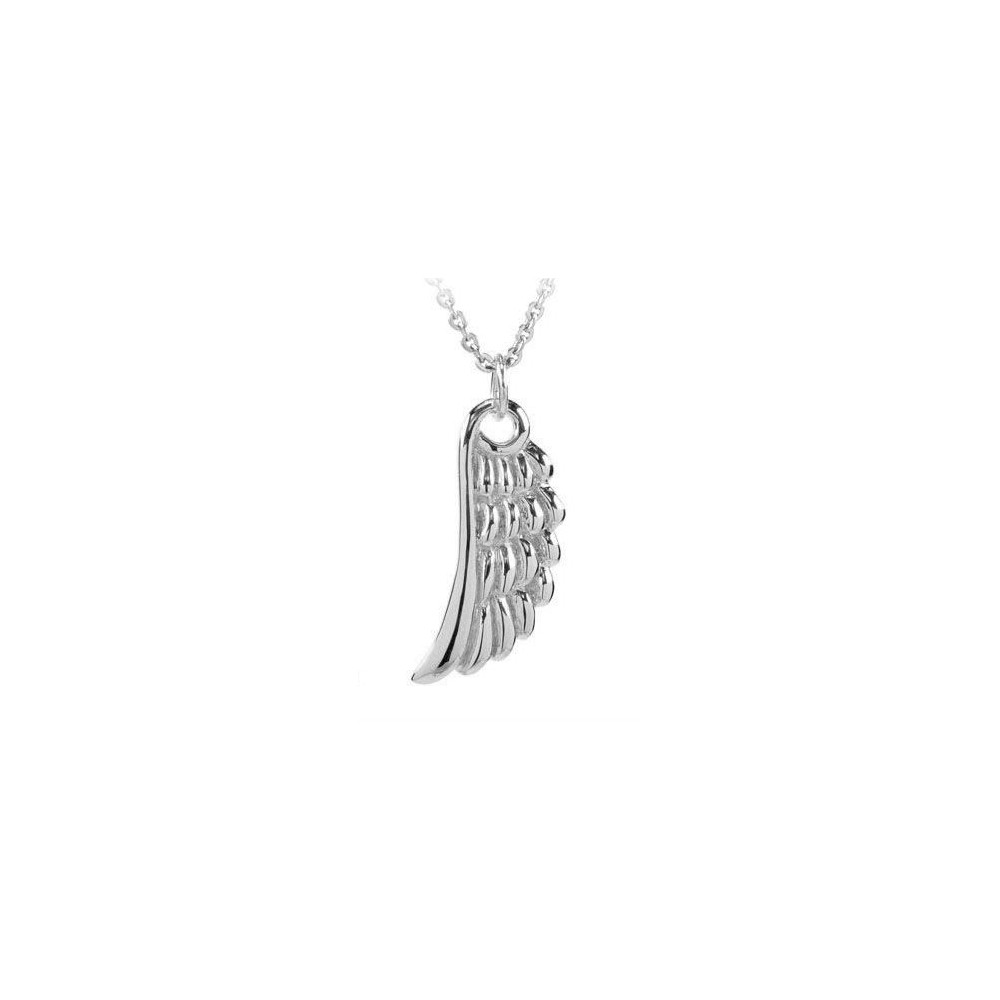 Collana Con Ali D'Angelo In Argento 925 E Cristallo Colorato - Gioiello Per Donna