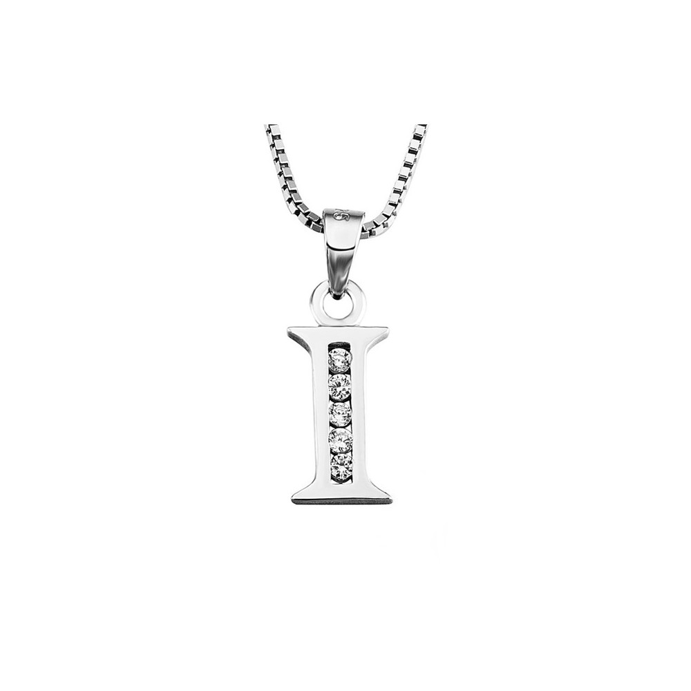 Collana Con Iniziale In Argento 925 – Ciondolo Lettera A-Z – Catena Sottile 40+5 Cm – Gioiello Minimalista – Con Panno E Custodia