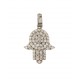 CIONDOLO MANO DI FATIMA IN ORO BIANCO 18 KT + COLLANA IN OMAGGIO
