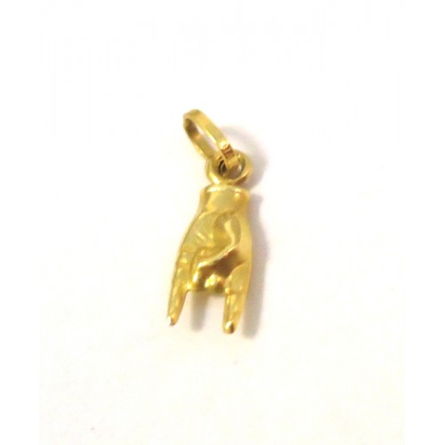 Ciondolo portafortuna 13 oro giallo 18kt Ø10mm