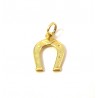 CIONDOLO FERRO DI CAVALLO IN ORO GIALLO + COLLANA LACCIO IN OMAGGIO