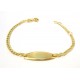 BRACCIALE BIMBO/BIMBA IN ORO GIALLO 18 KT CON PIASTRINA