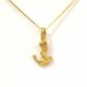 COLLANA CON CIONDOLO ANCORA IN ORO GIALLO 18 KT UNISEX