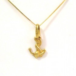 COLLIER HOMMES PENDENTIF TOUJOURS EN OR JAUNE 18 KT 