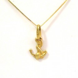 NECKLACE MEN'S PENDANT STILL IN YELLOW GOLD 18 KT 