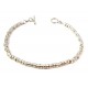 BRACCIALE DA DONNA IN ARGENTO 925 RODIATO ORO BIANCO 18 KT 