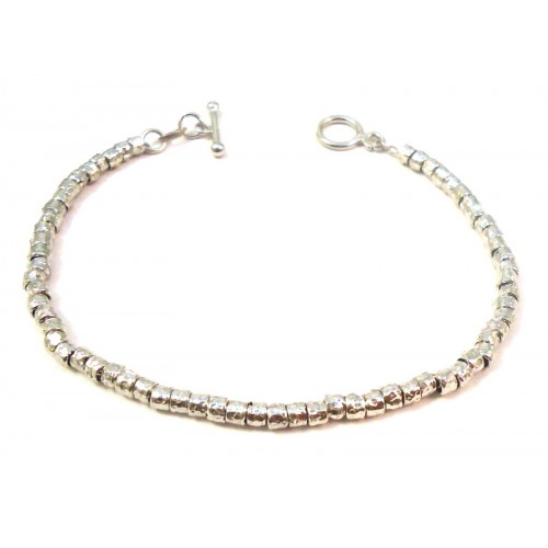 BRACCIALE DA DONNA IN ARGENTO 925 RODIATO ORO BIANCO 18 KT 