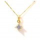 VENETIAN NECKLACE with LIGHT POINT IN 18 KT YELLOW GOLD CUBIC ZIRCONIA