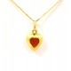 COLLANA DA DONNA CON CUORE IN ORO GIALLO 18 KT 