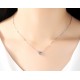 NECKLACE WHITE GOLD 18 KT RHODIUM-PLATED STUD