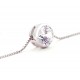 NECKLACE WHITE GOLD 18 KT RHODIUM-PLATED STUD