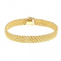 BRACCIALE FUNE DA DONNA IN ORO GIALLO 18 KT