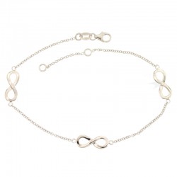 BRACCIALE INFINITO IN ORO BIANCO 18 KT