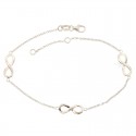 BRACCIALE INFINITO IN ORO BIANCO 18 KT