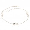 BRACCIALE INFINITO IN ORO BIANCO 18 KT