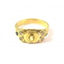 ANELLO DA DONNA IN ORO GIALLO 18 KT CON ZIRCONI E ONICE