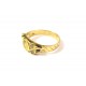 ANELLO DA DONNA IN ORO GIALLO 18 KT CON ZIRCONI E ONICE