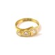 ANELLO TRILOGY DA DONNA IN ORO GIALLO 18 KT CON ZIRCONI