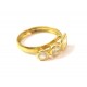 ANELLO TRILOGY DA DONNA IN ORO GIALLO 18 KT CON ZIRCONI