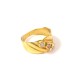 ANELLO TRILOGY DA DONNA IN ORO GIALLO 18 KT CON ZIRCONI TAGLIO BRILLANTE