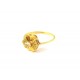 ANELLO SOLITARIO DA DONNA IN ORO GIALLO 18 KT CON ZIRCONE TAGLIO BRILLANTE