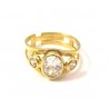 ANELLO TRILOGY DA DONNA IN ORO GIALLO 18 KT CON ZIRCONI 