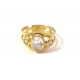 ANELLO TRILOGY DA DONNA IN ORO GIALLO 18 KT CON ZIRCONI 