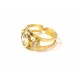 ANELLO TRILOGY DA DONNA IN ORO GIALLO 18 KT CON ZIRCONI 