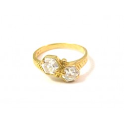 ANELLO DA DONNA IN ORO GIALLO 18 KT CON ZIRCONI