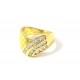 ANELLO DA DONNA IN ORO GIALLO 18 KT CON ZIRCONI BIANCHI