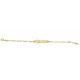 BRACCIALE PIASTRINA BEBE ANCORA IN ORO GIALLO 18 KT