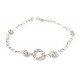 BRACCIALE DA DONNA IN ORO BIANCO 18 KT CON ZIRCONI TAGLIO BRILLANTE