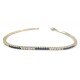 BRACCIALE TENNIS IN ORO BIANCO 18 KT CON ZIRCONI BIANCHI E AZZURRI